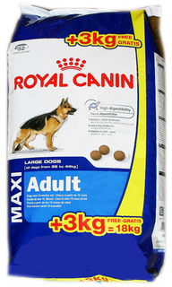Сухой корм для собак ROYAL CANIN Adult Maxi, рис, птица, свинина, 18кг