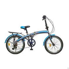 Велосипед 20 Hogger 7 ск складной, Gray/Blue
