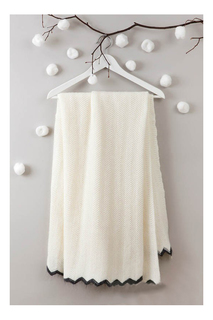 Плед Luxberry Imperio 293 130 х 170 см белый-темно серый