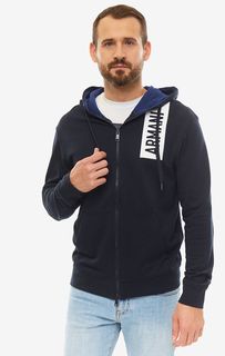 Толстовка мужская Armani Exchange 3GZMAQ ZJ5CZ 1510 синяя/белая M