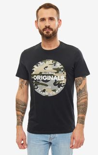 Футболка мужская Jack & Jones 12155800 черная/серая/белая/бежевая/хаки L