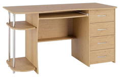 Компьютерный стол Компасс-мебель С 222БН 140x65x75 см, бежевый