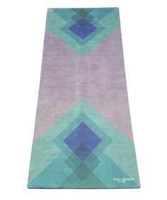 Коврик для йоги YogaDesignLab Combo Mat Collage Green (каучук, микрофибра) 3,5 мм