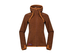 Толстовка женская Bergans Hareid, dark copper melange/desert, XS INT