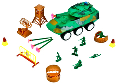 Игровой набор Shantou Gepai T980-H11043 Танк инерционный с аксессуарами