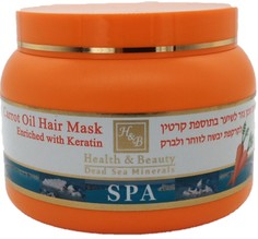 Маска для волос Health and Beauty Грязевая с морковным маслом
