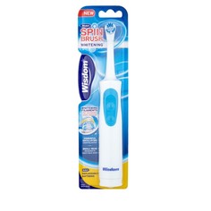 Электрическая зубная щетка с батарейкой Wisdom Spinbrush Whitening Мягкая щетина