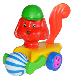 Каталка PolToys Пес с мячиком PL7049
