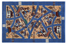 Коврик Радуга синий 160x230см Hoff