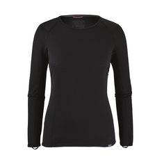 Лонгслив Patagonia Capilene Thermal Weight Crew 2019 женский черный, M