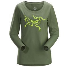 Футболка женская Arcteryx Archaeopteryx LS T-Shirt L07059900 хаки, размер S Arcteryx