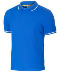 Поло мужское Jogel JPP-5101-071, синие/белые, S INT