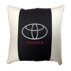 Декоративная подушка из экокожи с логотипом TOYOTA Россия