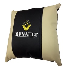 Декоративная подушка из экокожи с логотипом RENAULT Россия