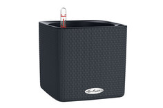 Горшок с автополивом LECHUZA Cube 16 Темно-серый