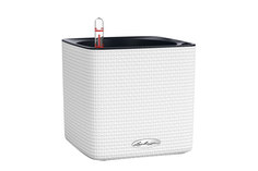 Горшок с автополивом LECHUZA Cube 16 Белый