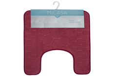 Коврик для туалета 50х50 см MiCasa Juwel красный Mikasa