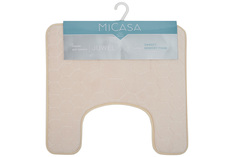 Коврик для туалета 50х50 см MiCasa Juwel бежевый Mikasa