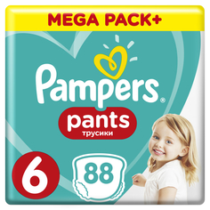 Подгузники-трусики Pampers Pants 6 (15 кг+), 88 шт.