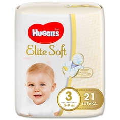 Подгузники Huggies Elite Soft 3 (5-9 кг), 21 шт.