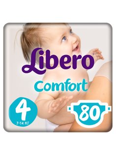 Подгузники Libero Comfort Size 4 (7-14кг), 80 шт.