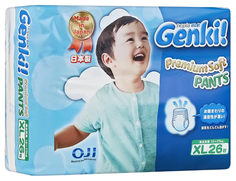 Подгузники-трусики Genki XL (12-17 кг), 26 шт.