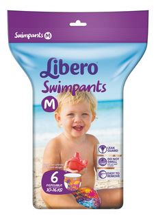 Трусики для плавания Libero Swimpants Medium (10-16кг), 6шт