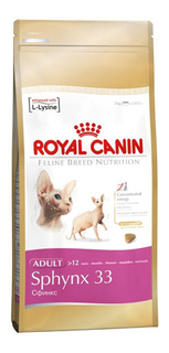 Сухой корм для кошек ROYAL CANIN Sphynx Adult, сфинкс, домашняя птица, мясо, 2кг