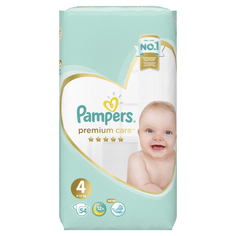 Подгузники Pampers Premium Care 4 (9-14 кг), 54 шт.