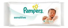 Детские влажные салфетки Pampers sensitive, 12 шт.