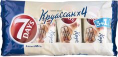Круассаны 7 Days с ванильным кремом 65 г 4 штуки