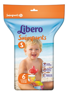 Трусики для плавания Libero Swimpants Small (7-12кг), 6шт