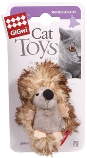 Мягкая игрушка для кошек Gigwi, Искусственный мех, с погремушкой 2x7x3см