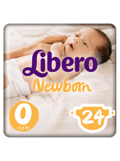 Подгузники Libero Newborn Size 0 (<2,5кг), 24 шт.