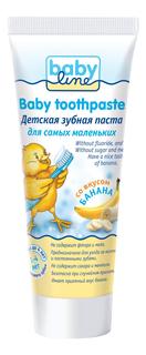 Детская зубная babyline паста со вкусом банана, 75 мл