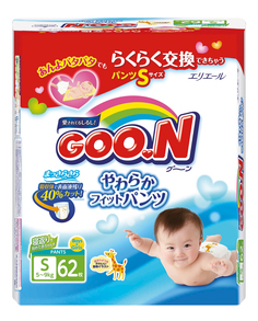 Подгузники-трусики Goon S (5-9 кг), 62 шт.