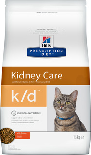 Сухой корм для кошек Hills Prescription Diet Kidney Care, при патологии почек, 1,5кг