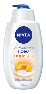 Гель для душа Nivea Крем абрикос 750 мл