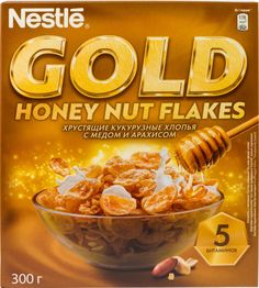 Готовый завтрак Gold honey nut flakes 300 г