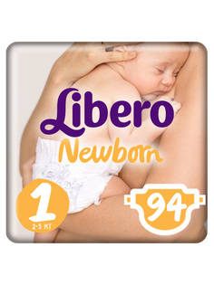 Подгузники Libero Newborn Size 1 (2-5 кг), 94 шт.