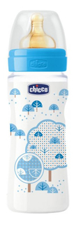 Детская бутылочка Chicco Well-Being Boy 4 мес 330 мл