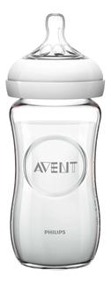Детская бутылочка стеклянная Philips Avent Natural SCF673/17, 240 мл, 1 шт., 1 мес.+