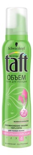 Пена для укладки волос Taft Объем сверхсильная фиксация 150 мл