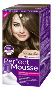 Краска для волос Schwarzkopf Perfect Mousse Натуральный русый 746
