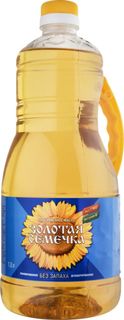 Масло подсолнечное Золотая Семечка без запаха 1.8 л