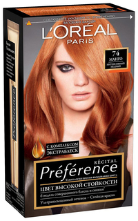 Краска для волос LOreal Paris PREFERANCE 74 манго 40мл