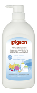 Средство для мытья детских бутылочек и овощей pigeon с дозатором, 800 мл