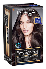 Краска для волос LOreal Paris Preference оттенок 4,01 Париж глубокий каштан