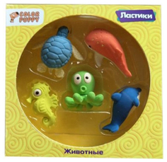 Ластики Color Puppy Морские жители 5шт 95324