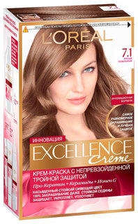 Краска для волос L`Oreal Paris Excellence Creme 7.1 Русый пепельный